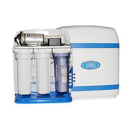 5-ст обратный осмос с насосом, мембрана FILMTEC 50 гал, компакт-бокс, бак внешний, изображение 2