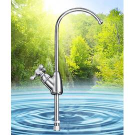 Кран чистой воды №8, цвет — серебро, с керамическим переключателем, вход - ¼", изображение 3