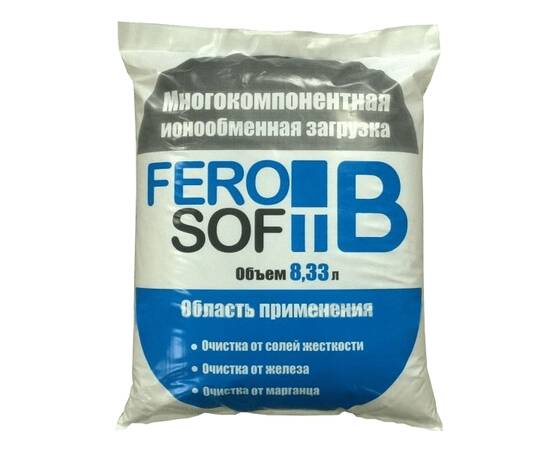 FeroSoft B - смесь смол для удаления железа, марганца и жесткости, 8,33 л. (6,7 кг)