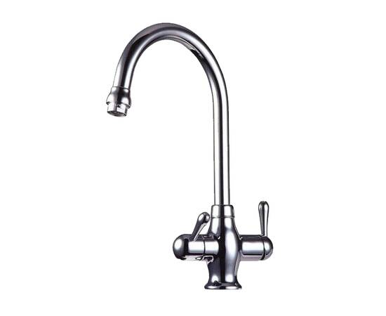 Кран чистой воды совмещенный со смесителем 0312, цвет - античная латунь, изображение 2